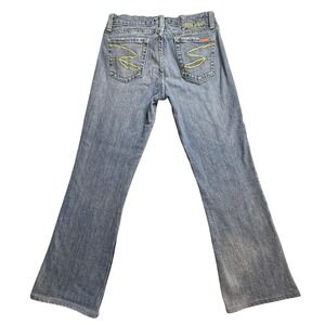 Vintage Vigoss Bootcut Jeans Juniors 28 Blue Medium Wash Mid Rise Stretch Denim